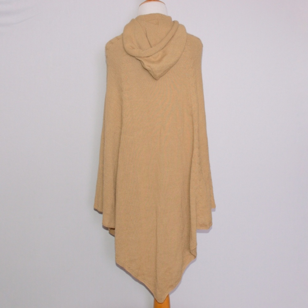 Novica Alpaca Hooded Poncho Sweater - Picture 4 of 8